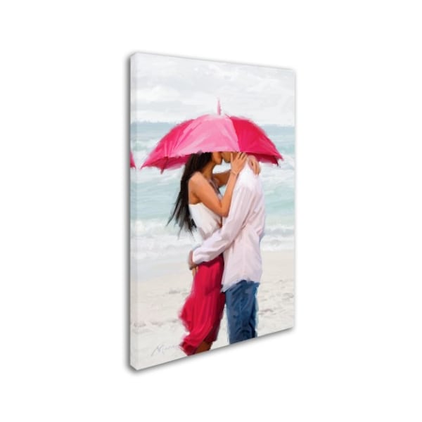 The Macneil Studio 'Couple Under Umbrella' Canvas Art,22x32